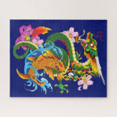 Dragon und Koi Puzzle (Horizontal)