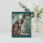 Dragon und Mermaid Postkarte (Stehend Vorderseite)