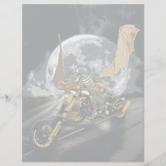 Dragon und Moon Fantasy Artwork (Vorderseite)