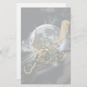 Dragon und Moon Fantasy Artwork Briefpapier (Vorne/Hinten)