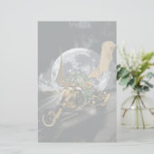Dragon und Moon Fantasy Artwork Briefpapier (Stehend Vorderseite)