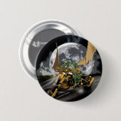 Dragon und Moon Fantasy Artwork Button (Vorne & Hinten)