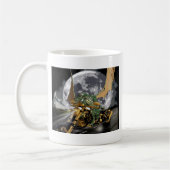 Dragon und Moon Fantasy Artwork Kaffeetasse (Links)