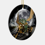 Dragon und Moon Fantasy Artwork Keramik Ornament (Rechts)