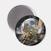 Dragon und Moon Fantasy Artwork Magnet (Vorderseite/Rückseite)
