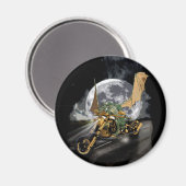 Dragon und Moon Fantasy Artwork Magnet (Vorderseite/Rückseite)