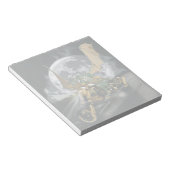 Dragon und Moon Fantasy Artwork Notizblock (angewinkelt)