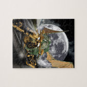 Dragon und Moon Fantasy Artwork Puzzle (Horizontal)