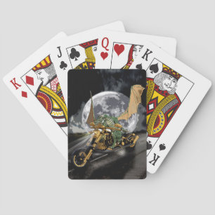 Dragon und Moon Fantasy Artwork Spielkarten