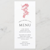 Dragon und Phoenix | Dragon Theme Menu Menükarte (Vorderseite)