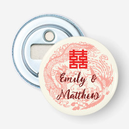 Dragon und Phoenix-Hochzeit in China Flaschenöffner