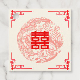 Dragon und Phoenix-Hochzeit in China Geschenkanhänger