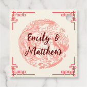 Dragon und Phoenix-Hochzeit in China Geschenkanhänger (Rückseite)