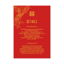 Dragon und Phoenix Hochzeit | Phoenix Gastdetails