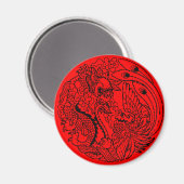 Dragon und Phoenix Magnet (Vorderseite/Rückseite)