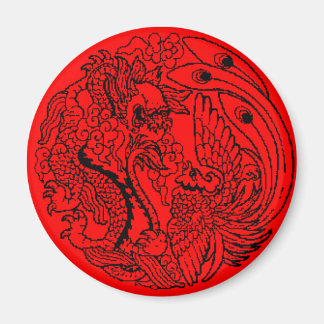 Dragon und Phoenix Magnet