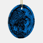 Dragon und Phoenix-Ornament Keramikornament (Rechts)