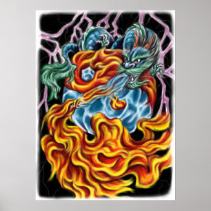 Dragon und Phoenix Poster