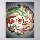 Dragon und Phoenix Stencil Poster (Vorne)
