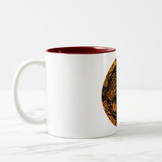 Dragon und Phoenix-Tasse Zweifarbige Tasse (Links)