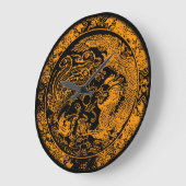 Dragon und Phoenix Wall Clock Große Wanduhr (Winkel)