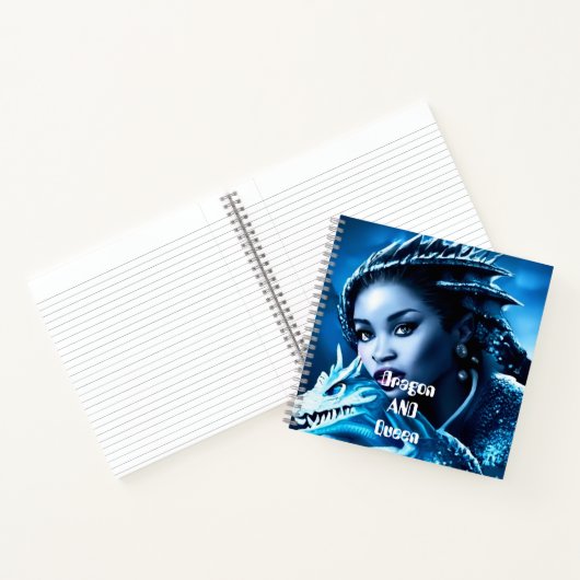 Dragon und Seine Königin-Spirale-Notebook Notizblock (Innenseite)