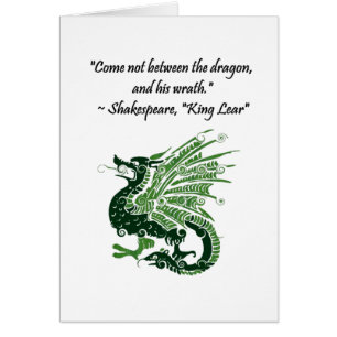 Dragon und Seiner Zorn Shakespeare King Lear Carto