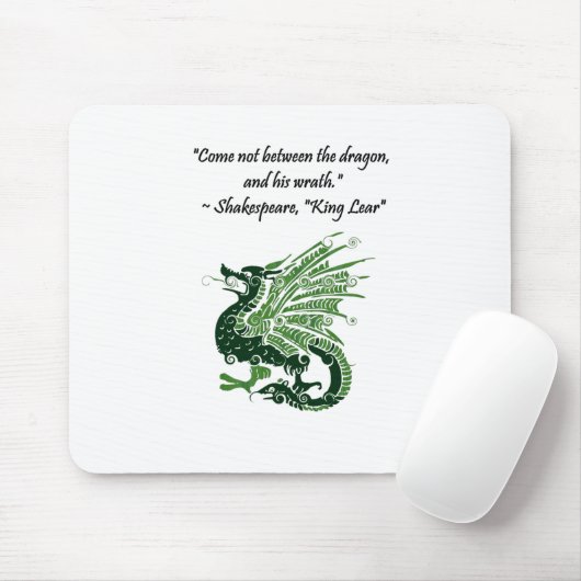 Dragon und Seiner Zorn Shakespeare King Lear Carto Mousepad (Mit Mouse)