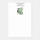 Dragon und Seiner Zorn Shakespeare King Lear Carto Post-it Klebezettel (Vorderseite)