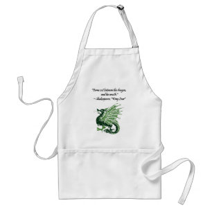 Dragon und Seiner Zorn Shakespeare King Lear Carto Schürze