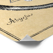 Dragon und Snake Ouroboros Mandala Poster (Ecke)