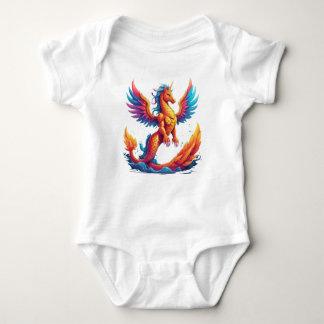 Dragon-Unicorn & Phoenix-Meerjungfrau Baby Strampler