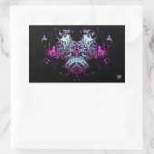 Dragon v4 rechteckiger aufkleber (Tasche)