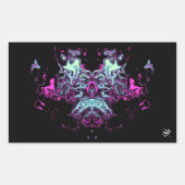 Dragon v4 rechteckiger aufkleber (Vorderseite)