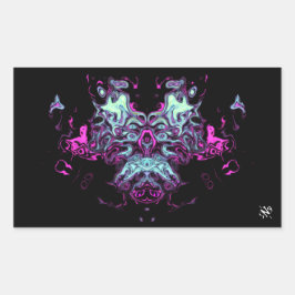 Dragon v4 rechteckiger aufkleber