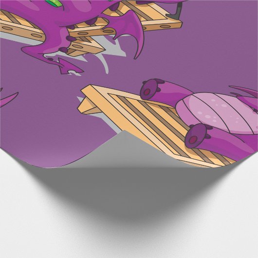 Dragon Vacation Wrapping Paper Geschenkpapier
