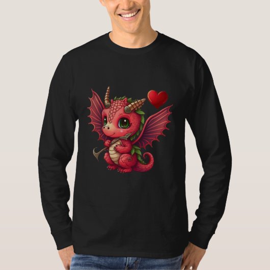 Dragon Valentine's Day Dragons  Dragon  Dragon  1 T-Shirt (Vorderseite)