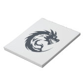 Dragon Vector Art Animal Modern Urban City Grafik Notizblock (Rotiert)