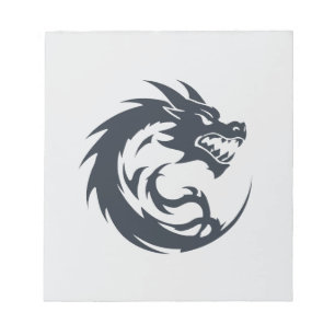 Dragon Vector Art Animal Modern Urban City Grafik Notizblock