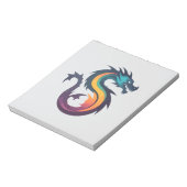 Dragon Vector Art Animal Modern Urban City Grafik Notizblock (Rotiert)