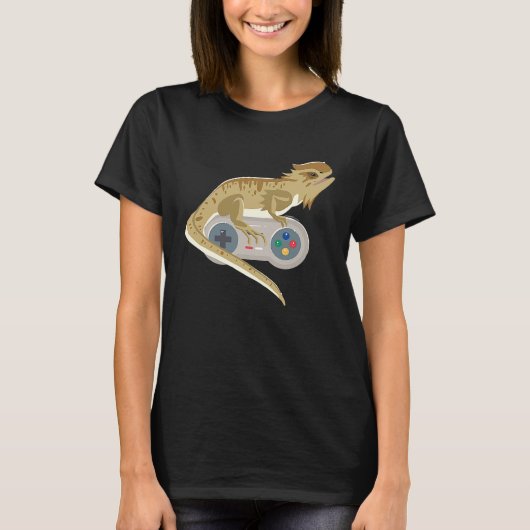 Dragon Video Game Controller Reptiles Game T-Shirt (Vorderseite)