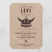 Dragon & Viking Einladung zum Geburtstag