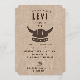 Dragon & Viking Einladung zum Geburtstag