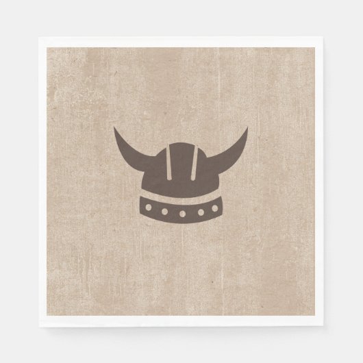 Dragon & Viking Paper Napkin Serviette (Vorderseite)