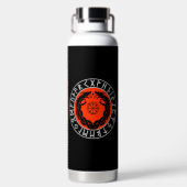 Dragon Viking Rune Protection Trinkflasche (Rückseite)