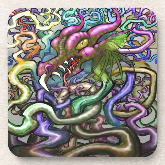 Dragon Vines Getränkeuntersetzer (Vorderseite)