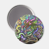 Dragon Vines Magnet (Vorderseite/Rückseite)