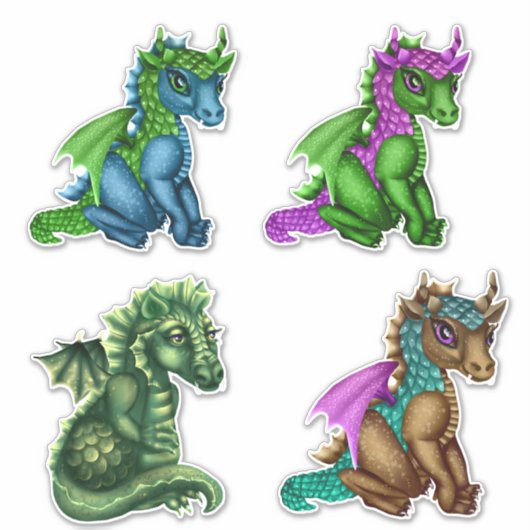 Dragon Vinyl Custom Sticker (Vorderseite)