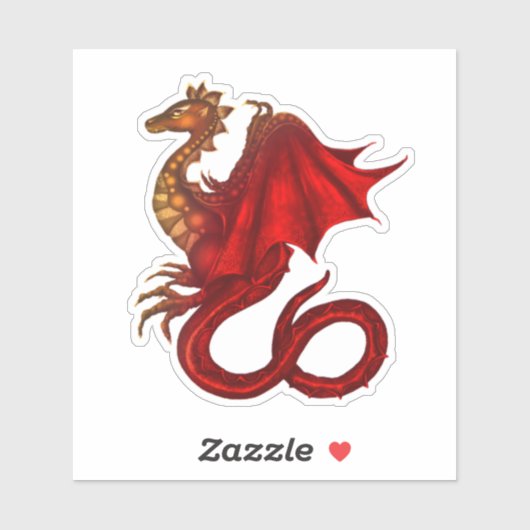 Dragon Vinyl Custom Sticker (Blatt)