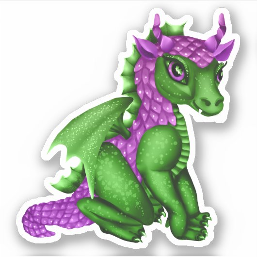 Dragon Vinyl Custom Sticker (Vorderseite)